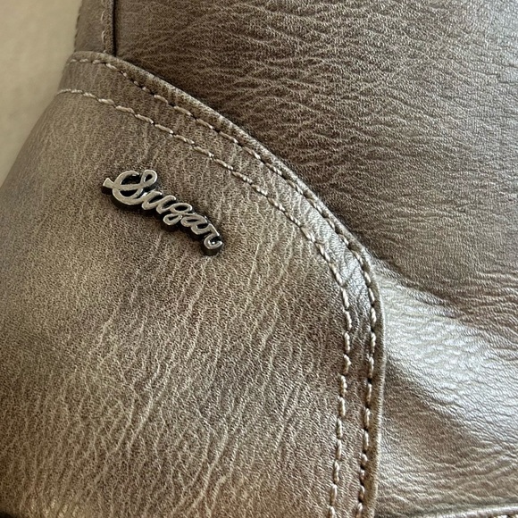 New Sugar Oraura Brown Lace Up Womens Combat Ankle Boots / Sz 7 - Picture 9 of 12